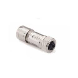 Connecteur femelle M12, 8 pol., codage X IP67, 0.5A, blindé